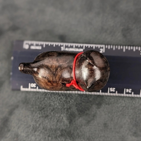 Wooden hand carved kitty cat feline figurine statue - Picture 5 of 6